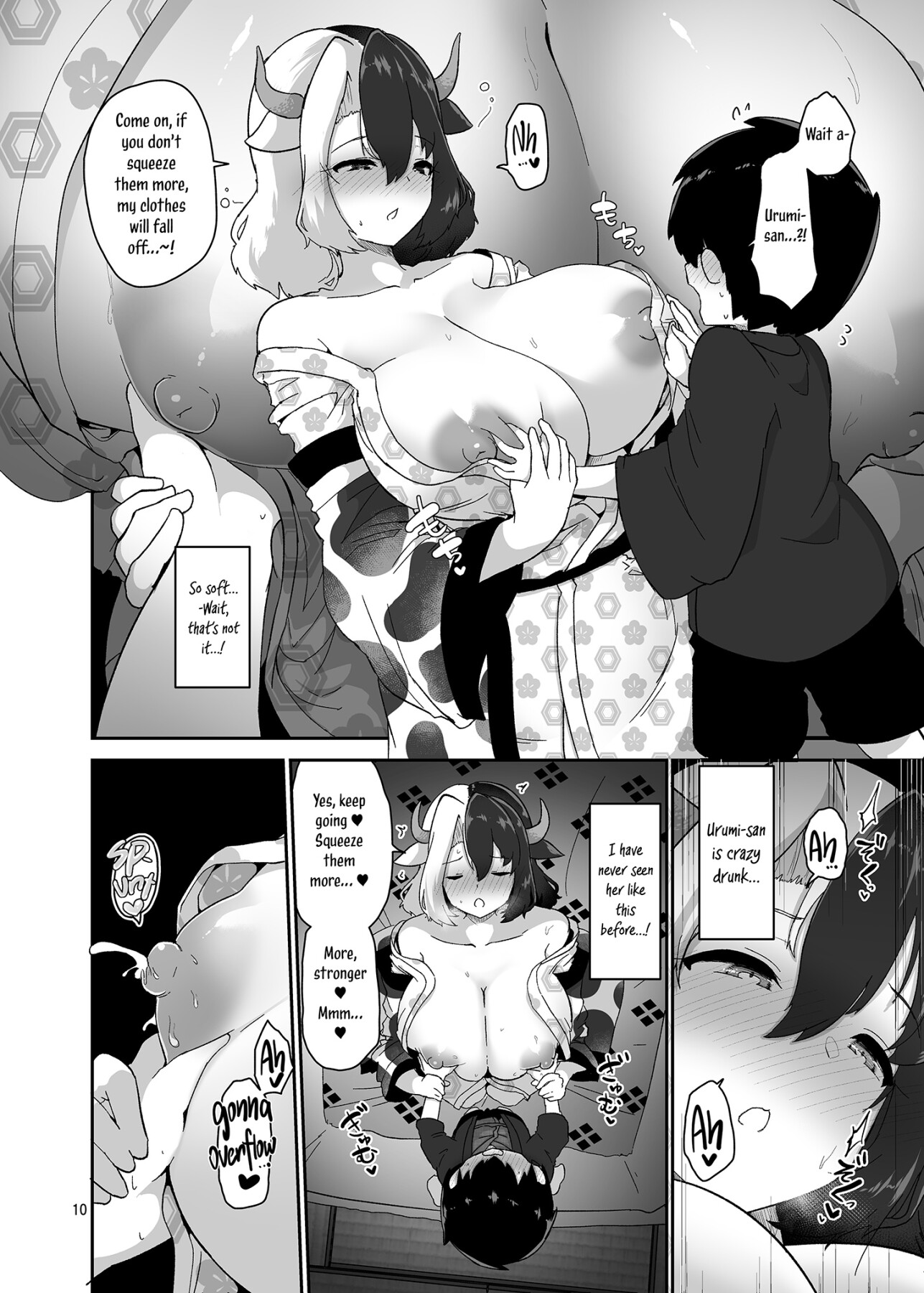 Hentai Manga Comic-Young Milk and Mature Ejaculation-Read-9